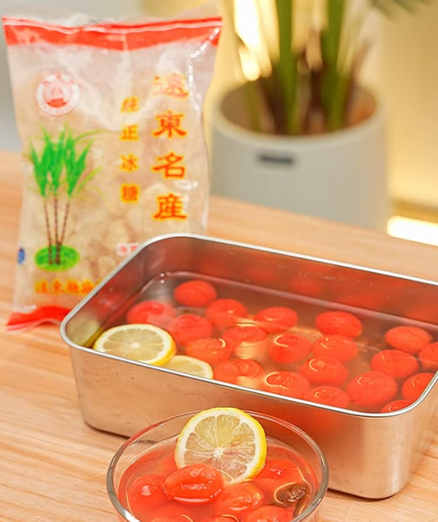 💛 Cool Down This Summer with Plum Tomatoes in Preserved Plum Syrup|Easy No-Cook Recipe with Ship Brand Rock Sugar