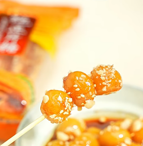 🍡 Tang Bu Shuai|Cantonese Sticky Rice Balls in Caramel Slab Sugar Syrup