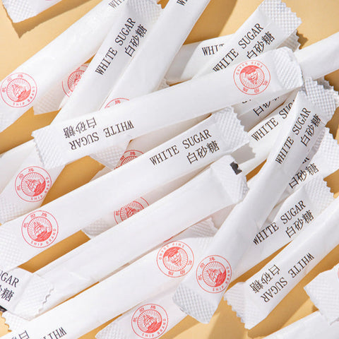 White Sugar Stick 白砂糖條 (5g) by Ship Brand 帆船牌 – portioned sugar for beverages