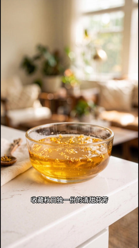 Homemade Osmanthus Syrup | Slow-Simmered with Rock Sugar