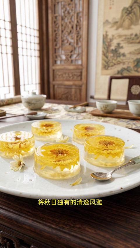 Crystal Chrysanthemum Cake for Chung Yeung