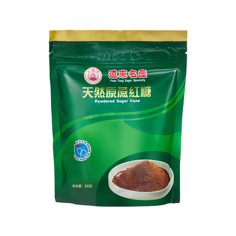 Powdered Sugarcane 天然原蔗紅糖 天然原蔗红糖 300g retail packaging by Ship Brand 帆船牌 鋁箔防潮袋裝