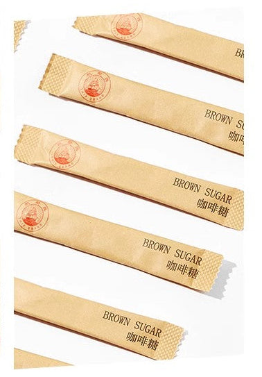 咖啡糖條 coffee sugar stick 5g 獨立包裝排列示意 適合咖啡用